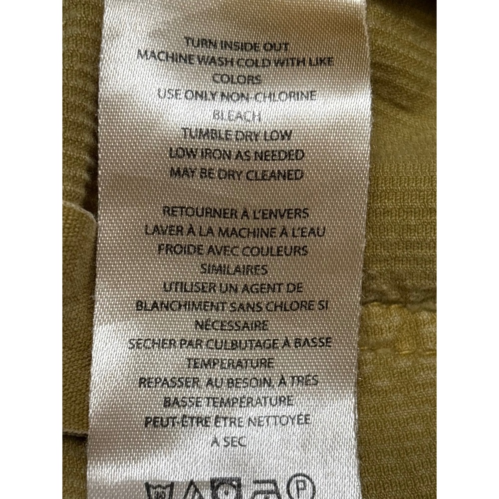Anthropologie Pilcro High Rise Corduroy Flare Pants Mustard Yellow Gold W‎ 34 - Picture 7 of 9